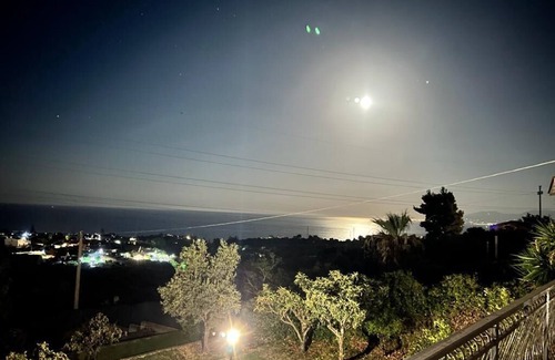San Nicola l'Arena Villa | Villa La Terrazza Sul Mare, Suite with relaxation area, and hot tub