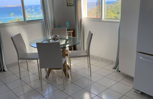 Anse de Lorient Villa | Villa Le Refuge, panoramic ocean views in private setting above Lorient Beach