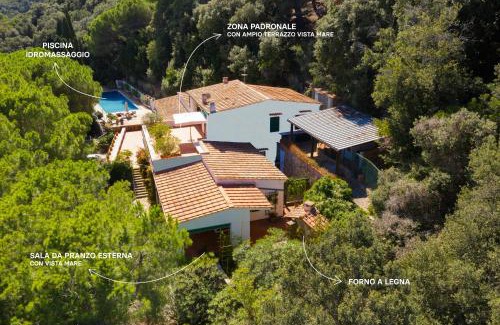 Bagno-Sprizze Villa | Villa LO SCHIOPPO vista mare