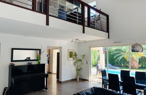 Saint-Cyprien Plage Villa | VILLA Luxury 160m2, heated SWIMMING POOL, Air Conditioning, 700m BEACH! Garden, Almandin Island.