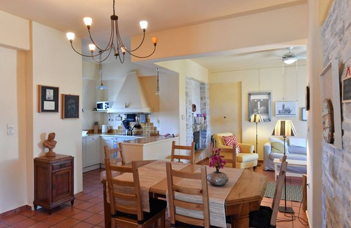 Kampos Villa | "Villa Lygeia" stunning Sea View, 3 Bedroom, Pool, BBQ