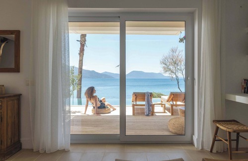 Pogonia Villa | Villa Madouri. 5 bed seafront villa with private pool