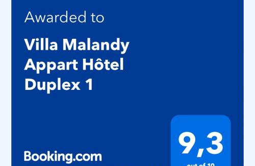 Madirokely Apartment | Villa Malandy Appart Hôtel Duplex 1