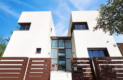 Palma de Mallorca Villa | Villa Marina Cristal Minimalist BBQ Beach of Palma, heated pool optional
