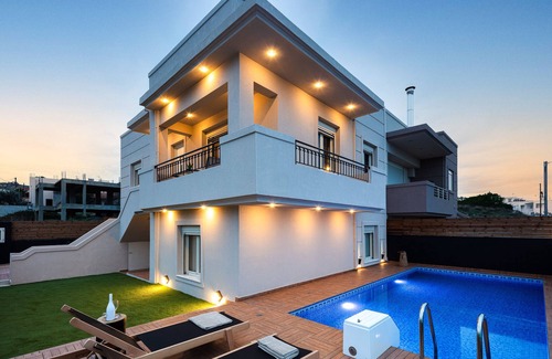 Vathianos Kampos Villa | Villa Nero with private pool