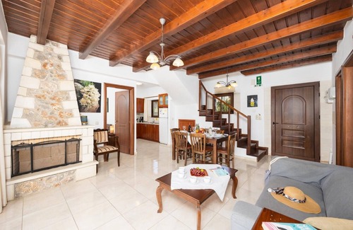 Kefalas Villa | Villa Nikolas Large Private Pool, A/C, WiFi