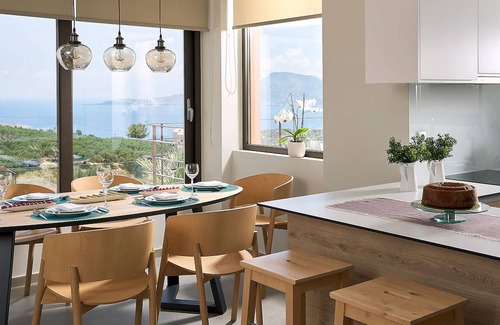 Sternes Villa | Villa Niolos II, Peaceful Hillside Villa With Spectacular Views, Near Marathi