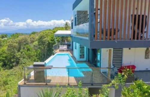 Saint Felix Villa | VILLA OKALM SEA VIEW AND POOL GOSIER GUADELOUPE BEACH ACCESS