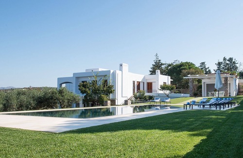 Kounoupidiana Villa | Villa Oleander, pool, BBQ, sea view, free cleaning, close to the beach.