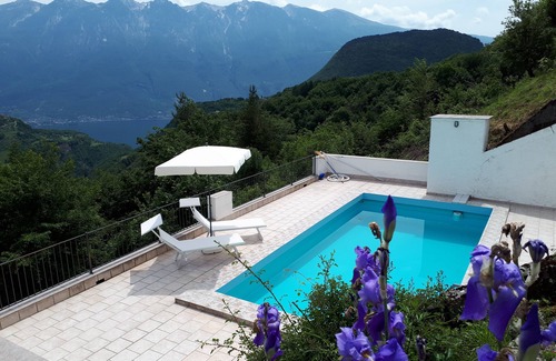 Prabione House | Villa over Lake Garda dream panorama with private pool in Tignale