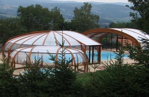 Blavignac Ski Chalet | Villa, panoramic view, fully equipped, private terrace, covered swimming pool.