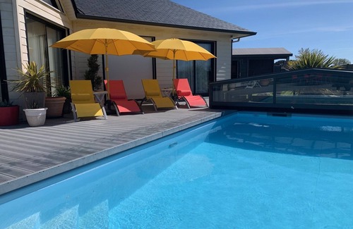 Sibiril House | Villa Plain Pied' Av Heated pool & Sauna 300 m from the sea