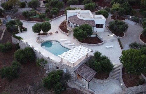 Marina San Gregorio Villa | VILLA POESIA BLU swimming pool and Jacuzzi sea view up to 8 seats and 4000 sqm PARK