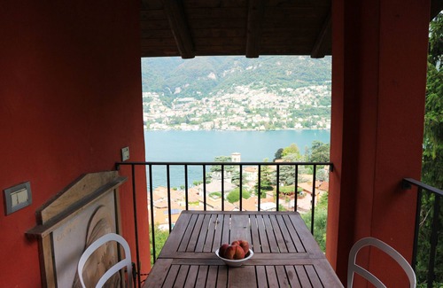 Torno Apartment | Villa Rossa Attic Como Lake garden and magnificent lake view 10 min. from Como