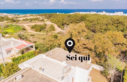 Torre Santa Sabina Villa | Villa Salento. 250 m from the beach, sea view, 500 M of FENCED GARDEN. WOW