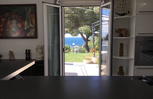 San Bartolomeo al Mare Villa | Villa surrounded by greenery with sea view and swimming pool