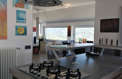 San Bartolomeo al Mare Villa | Villa surrounded by greenery with sea view and swimming pool