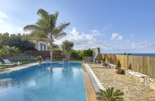 Kokkini Chani Villa | Villa Thea amazing 6 bedroom villa with a heated indoor & outdoor swimming pool