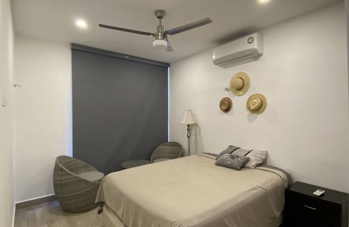 Chelem Villa | Villa Titi is 50 meters from the beach, sea view and private pool