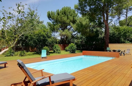 Cazaux Villa | Villa with private heated pool - Bassin d'Arcachon