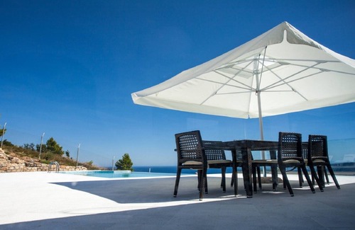 Sarti Villa | Villa with private pool and breathtaking views of the sea and Mount Athos