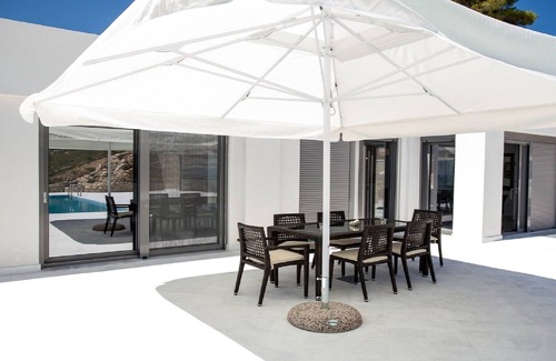 Sarti Villa | Villa with private pool and breathtaking views of the sea and Mount Athos
