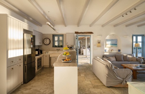 Paros Villa | Villa With Swimming Pool In Front Of Almost Private Beach