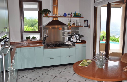 Arona Villa | VILLA with swimming pool u. fantastic view of Lake Maggiore