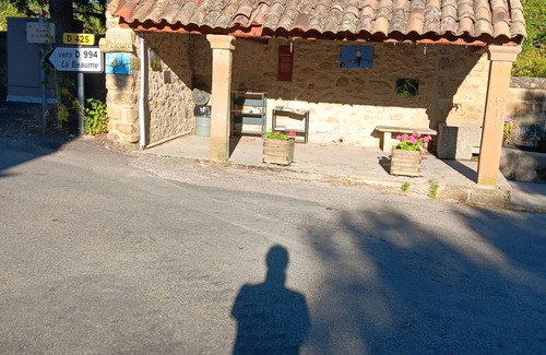 Saint-Andre-de-Rosans House | Village house with terrace on pedestrian lane. medieval rural village.