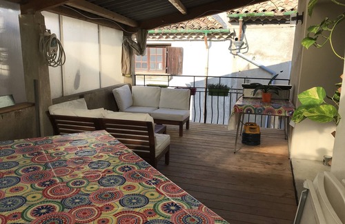 Saint-Jean-de-Fos House | Village house with jacuzzi and covered terrace near the Devil's Bridge