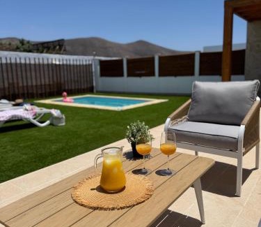 Puerto del Rosario Villa | Villas Mirafonso- PISCINA PRIVADA a 10 min de la ciudad
