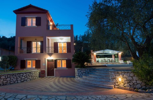 Kariotai Villa | Villashorizon, Ostria, sleeps 4/8p, ideal for families, private pool, bpq, view