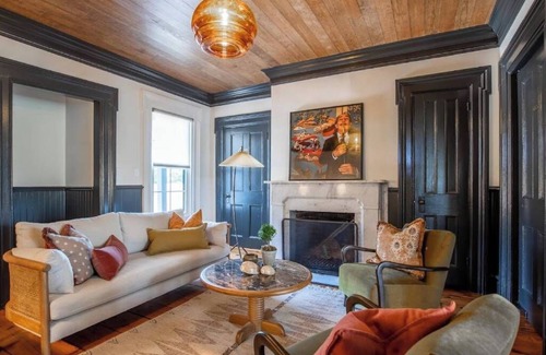 Southold Bed & Breakfast | Vine + Sand-Southold, NY'S Newest B&B Room-Room 3-Queen Bed and Ensuite Bathroom With Rain Shower
