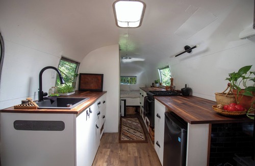 Alert Bay House | Vintage Airstream with Ocean Mountain Views