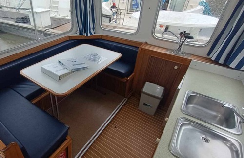 Pontailler-sur-Saone Boat Rental | Vintage Houseboat with Terrace - Sleeps 7