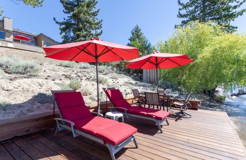 Tahoe Vista Cabin | Vintage "Old Tahoe" cabin on Private Beach