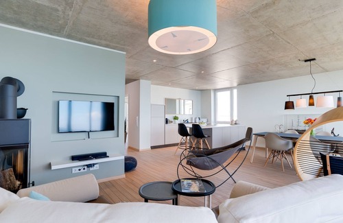 Kappeln Apartment | Vision: Luxurious apartment with wood-burning stove, Finnish sauna and Baltic Sea view
