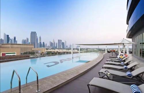 Downtown Dubai Apartment | Vogue Damac Mall Street with Burj Khalifa View