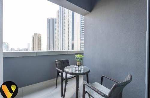Downtown Dubai Apartment | Vogue Damac Mall Street with Burj Khalifa View