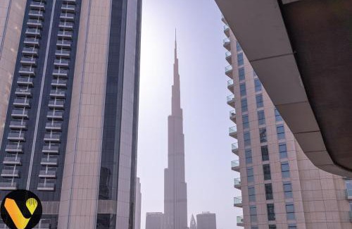 Downtown Dubai Apartment | Vogue Damac Mall Street with Burj Khalifa View