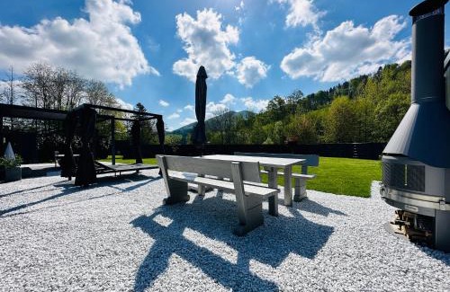 Traisen House | Voralpen Lodge - Ferienhaus mit Gym & Wellnessbereich