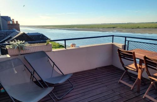 Saint-Valery-sur-Somme Apartment | Vue et terrasse panoramique sur la Baie de Somme