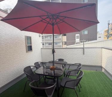 Nakamura Villa | Wa Nagoya Station Business District Downtown 3-story Luxury House with Courtyard Garden 3 Bathrooms 2 Bathrooms 2 Parking Lots