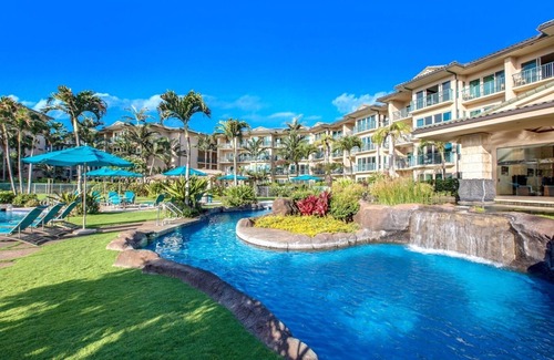 Wailua Condo | Waipouli Beach Resort B202 - Resort Pool, Waterslides, AC, & Steps to Beach Fun!