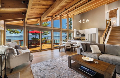 Tahoma House | Wake up with stunning Tahoe views from every bedroom in this newly remodeled home!