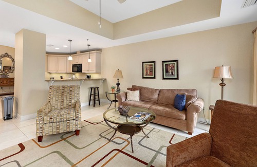 Demere Park Condo | Walk or Bike to Pier and Village from Salt Air Villas! Community Pool and Private Balcony