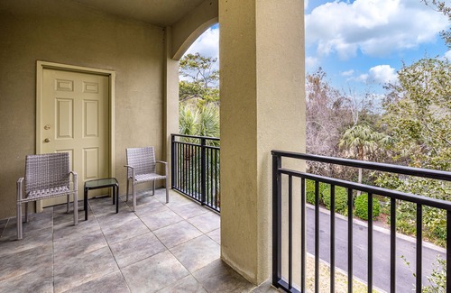 Demere Park Condo | Walk or Bike to Pier and Village from Salt Air Villas! Community Pool and Private Balcony
