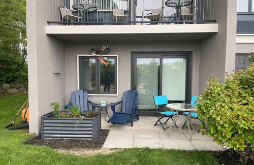 Maple City Condo | Walk-out Studio Condo On The Beach In The Homestead Resort. Newly remodeled!