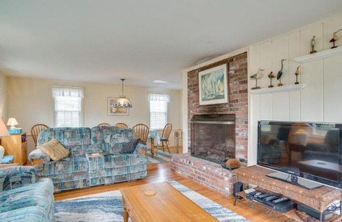 West Chatham House | Walk to Beach Chatham Getaway with Sunroom!