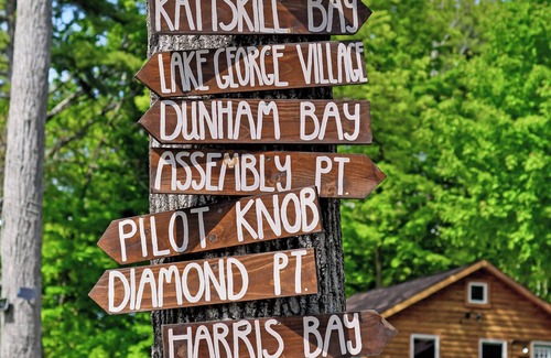 Lake George Cabin | Walk to Beach - Close to Town - Pet Friendly Cabin